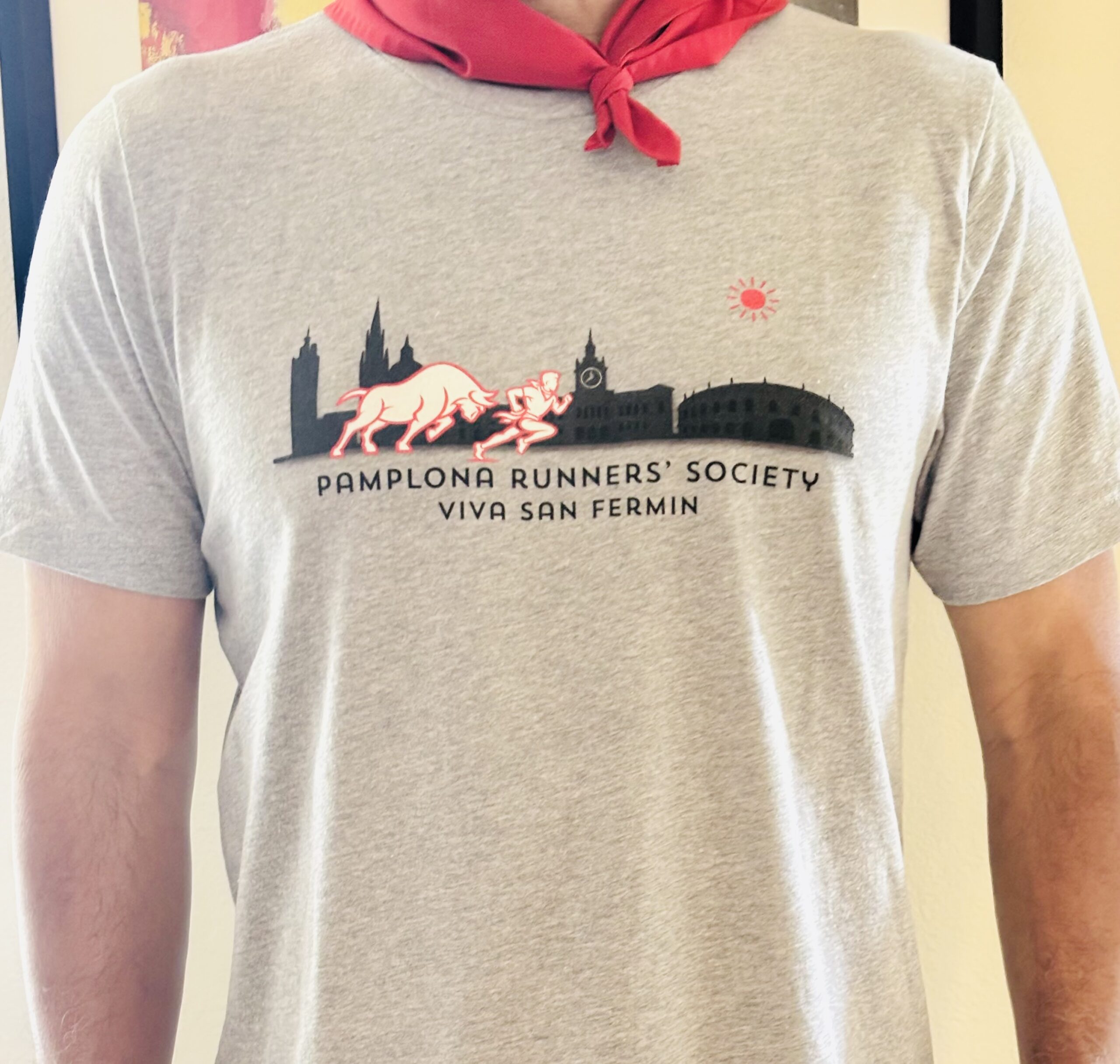 Pamplona Runners’ Society Gray Tee – Premium Unisex Crewneck T-shirt