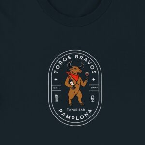 Toro Bravos Pamplona Tapas Black Crewneck T-shirt